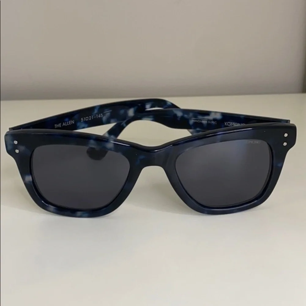 KOMONO Allen Indigo Demi New Sunglasses blue rectangular frame